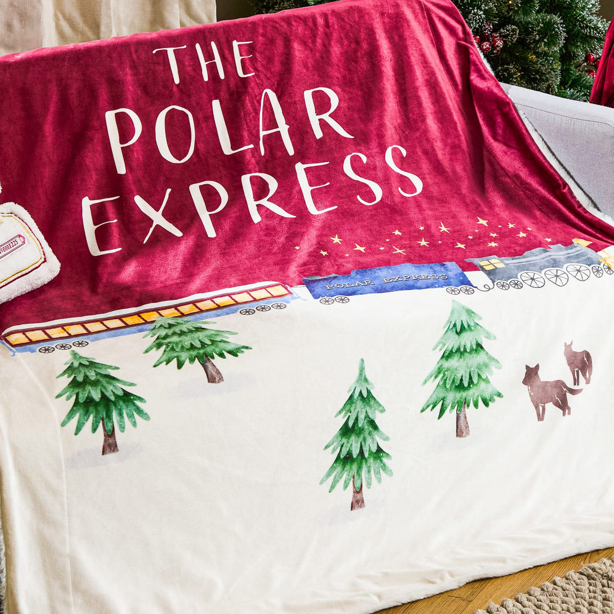 The Polar Express Fleece Throw
