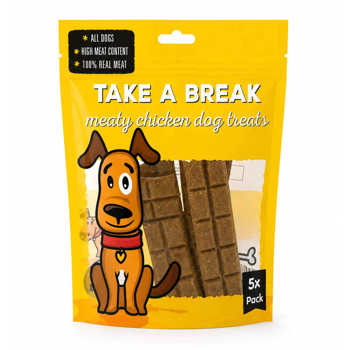I Love My Take A Break Meaty Dog Treats 5 Pack - Beef