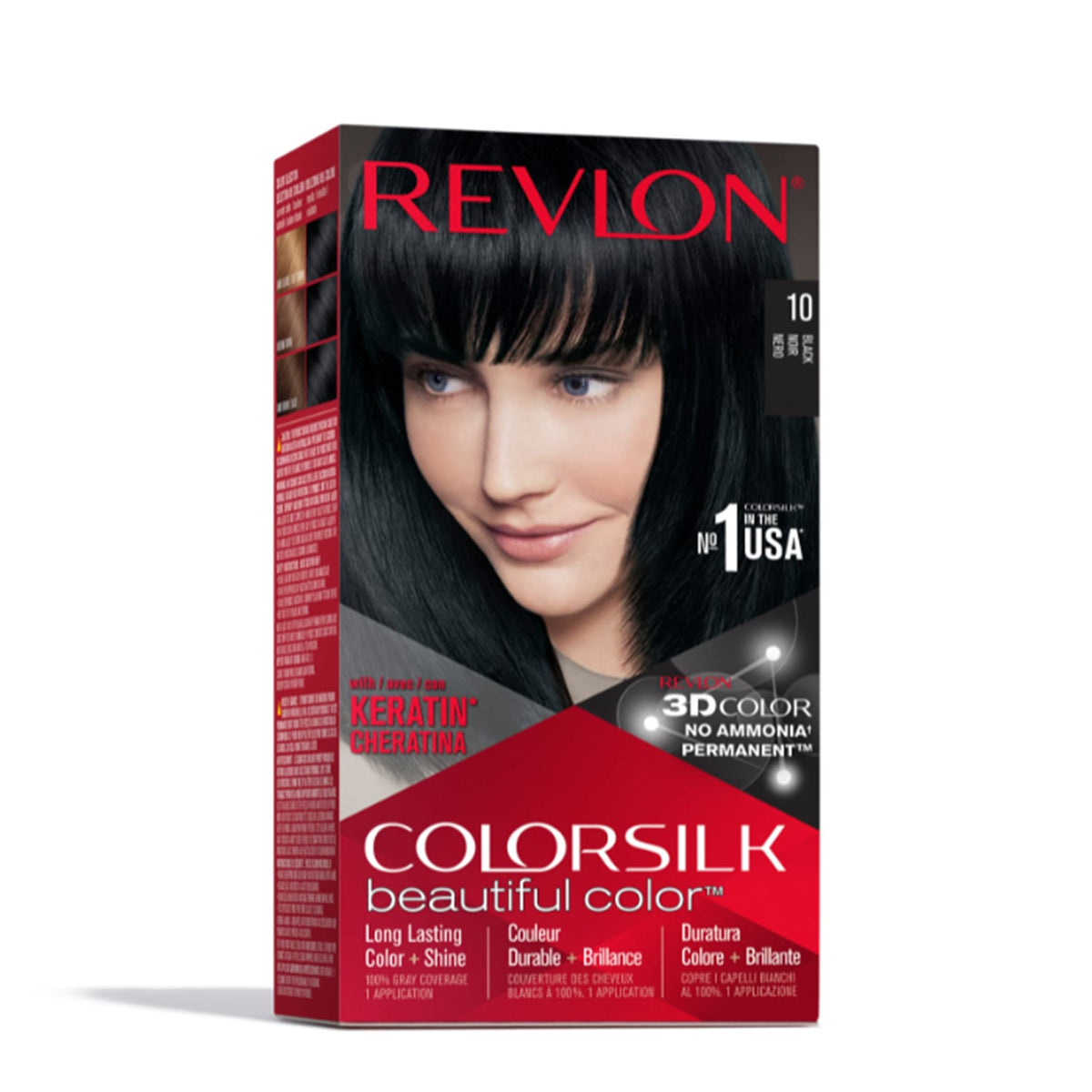 Revlon Colorsilk Permanent Hair Colour 10 Black