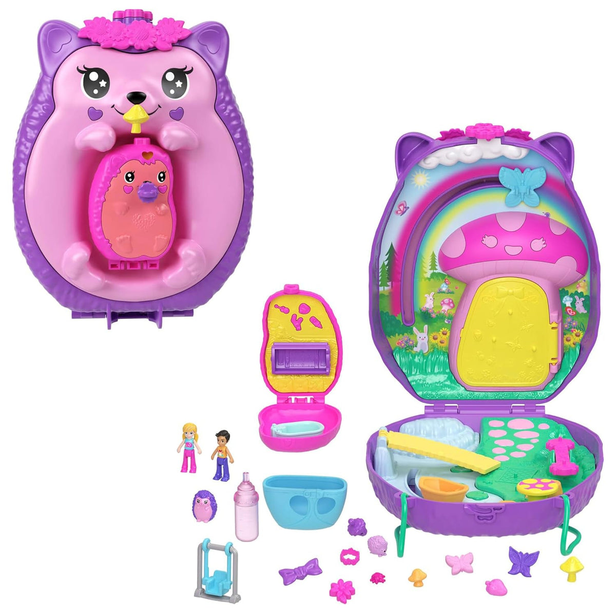 Polly Pocket Hedgehog Mom & Baby, product image 2