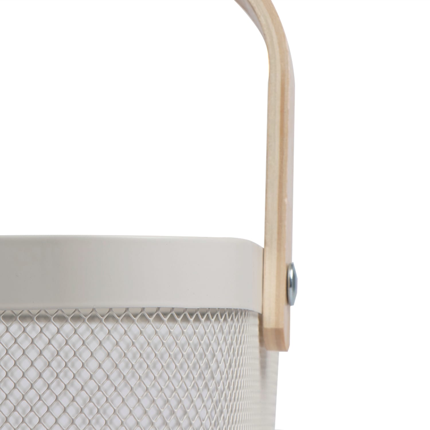 Home Collections Mesh Basket With Wooden Handle, product image 5