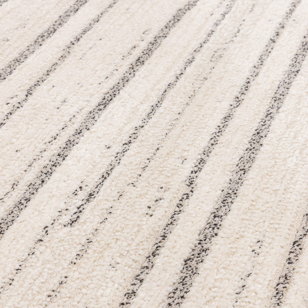 The Rug Edit Oslo Broken Stripes Rug OS05 - Cream/Grey, product image 6