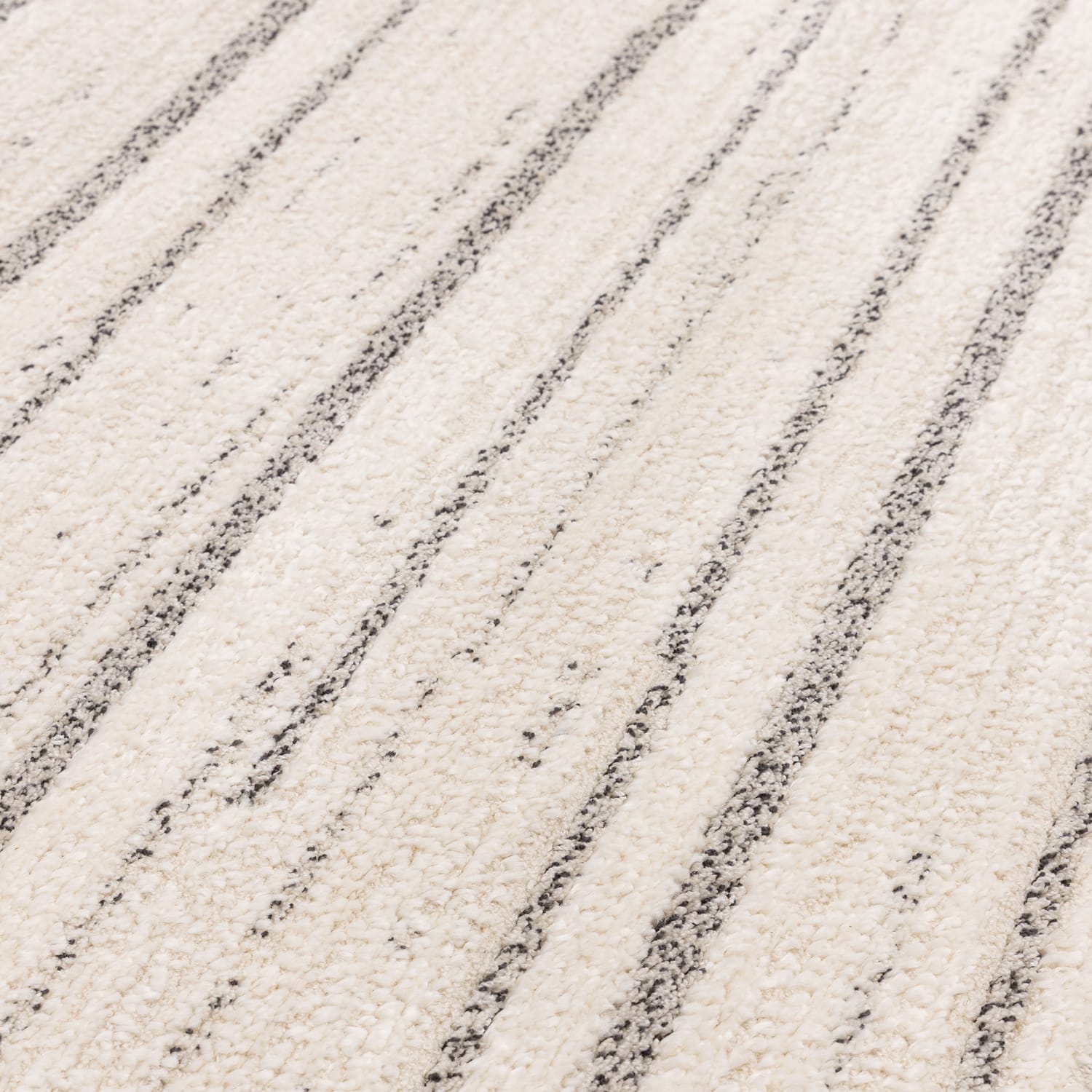 The Rug Edit Oslo Broken Stripes Rug OS05 - Cream/Grey, product image 6
