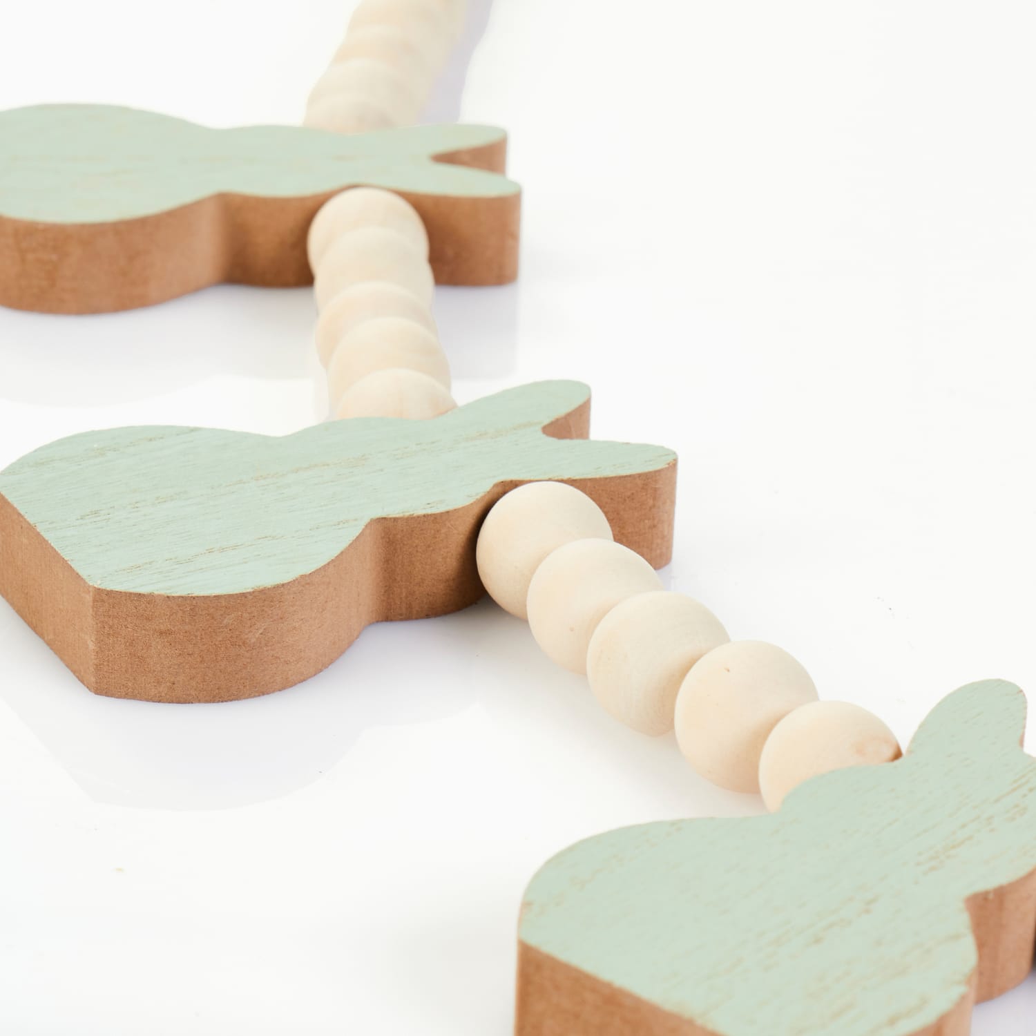 Spring Time Wooden Beaded Bunny Bunting, product image 5