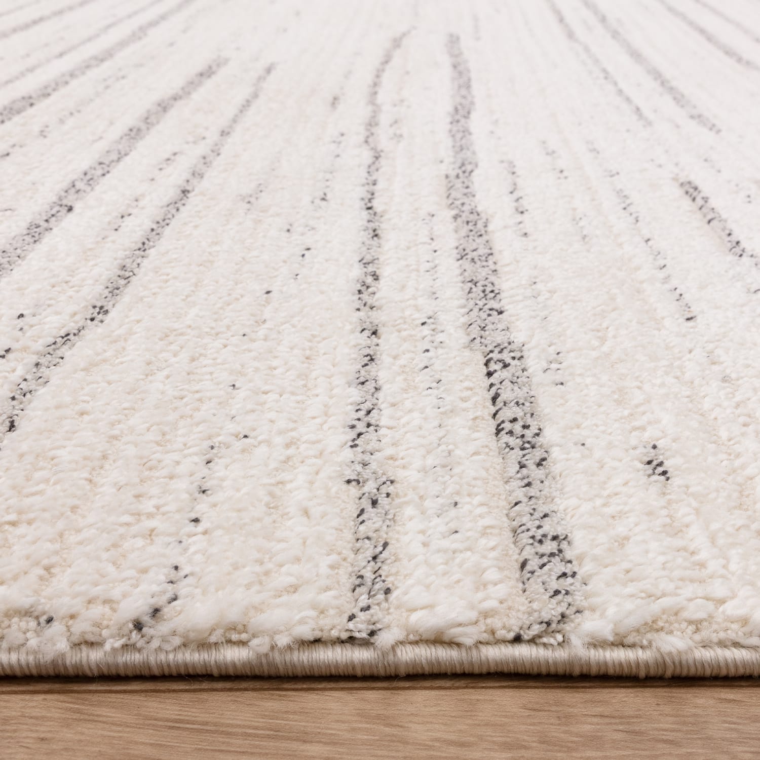 The Rug Edit Oslo Broken Stripes Rug OS05 - Cream/Grey, product image 8