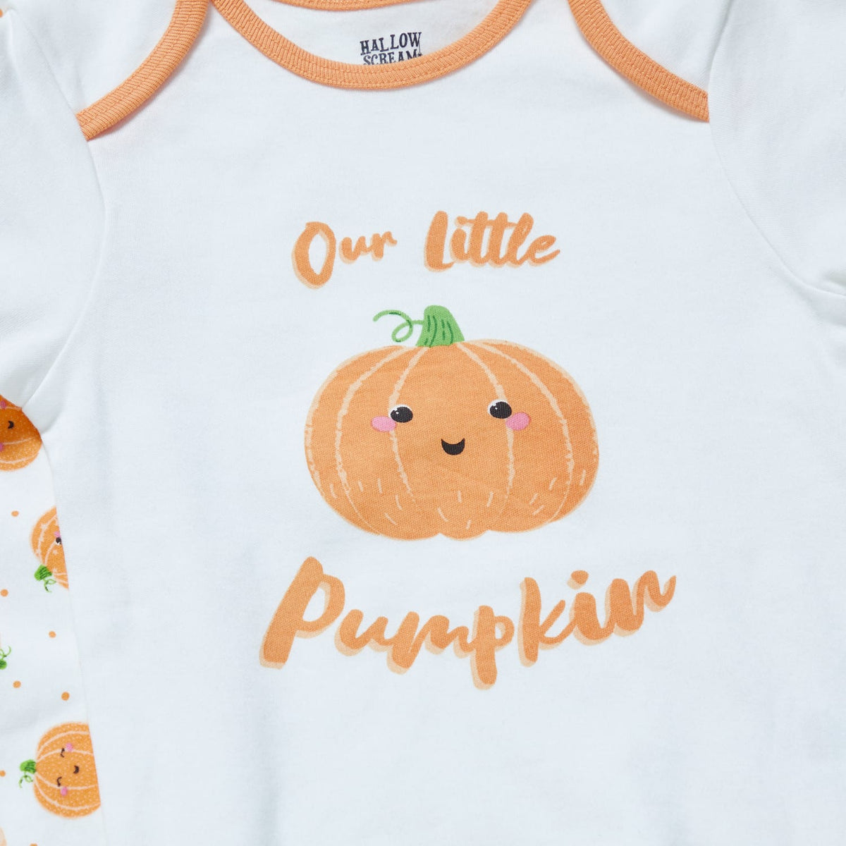 Hallow Scream Pumpkin Baby Sleepsuit 4 Pieces Set, product image 2
