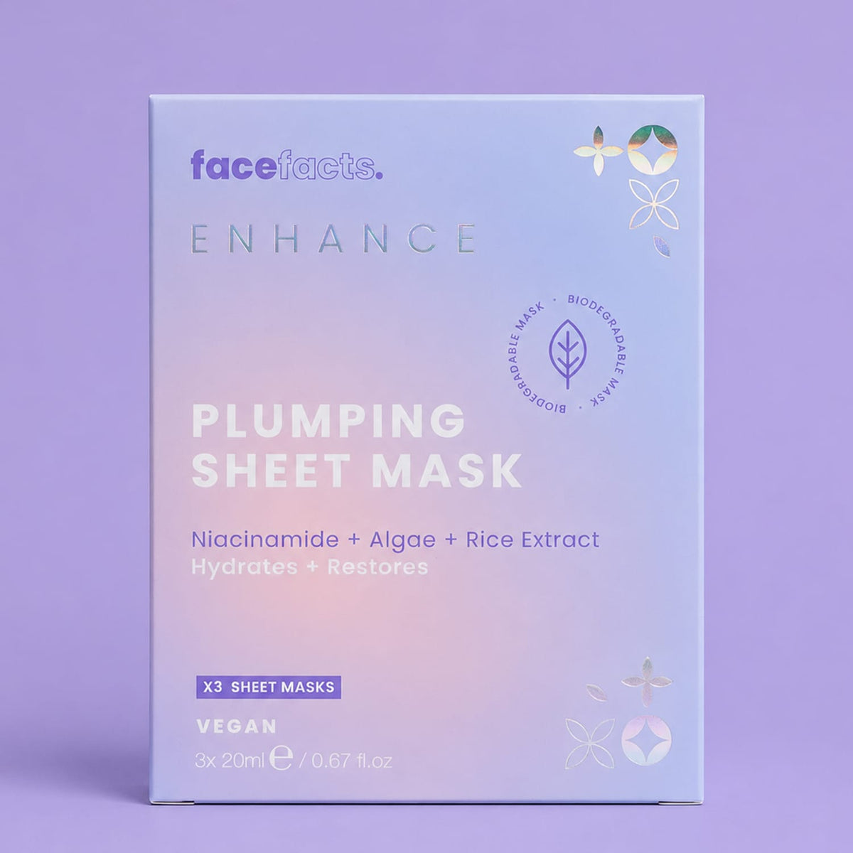 Face Facts Enhance Plumping Sheet Mask 3 Pack