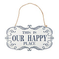 Jardin Metal Hanging Wall Sign - This Is Our Happy Place