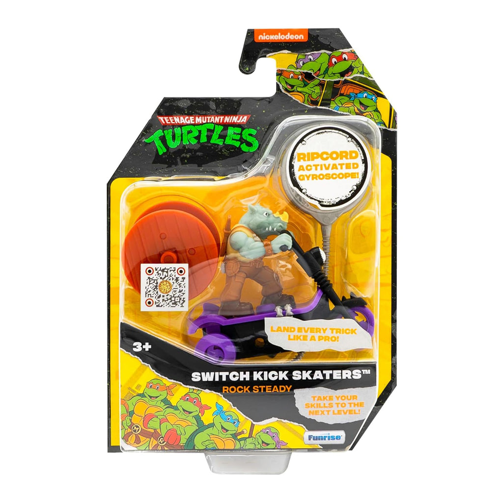 TMNT Switch Kick Skaters Action Figure - Rock Steady, product image 2